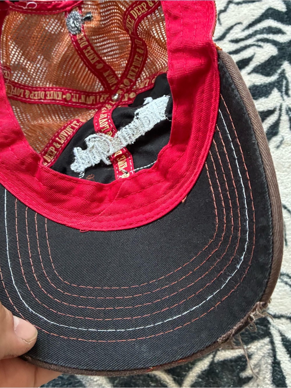 000 - VINTAGE 00s FARM GIRL HORSE CRAZY Y2K COWGIRL WESTERN RANCH WEAR HAT - Picture 3 of 5